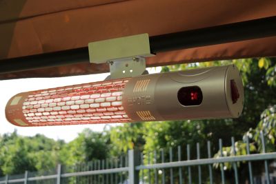 Image showing  Infrared Electric Outdoor Heater - Wall Mounted with Remote