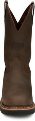 Image showing 3 th Justin Men's 10 in. Carbide Pull-On Round Toe Boots