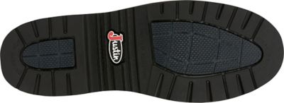Image showing 1 th Justin Men's 8 in. Rivot Waterproof Round Steel Toe Lace-Up Boot