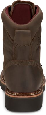 Image showing 5 th Justin Men's 8 in. Rivot Waterproof Round Steel Toe Lace-Up Boot