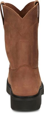 Image showing 5 th Justin Men's 10 in. Round-Up Round Steel Toe Pull-On Boot