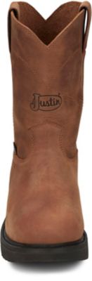 Image showing  Men's 10 in. Round-Up Round Steel Toe Pull-On Boot