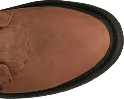 Image showing 2 th Justin Men's 8 in. Livestock Round Toe Lace-Up Boot