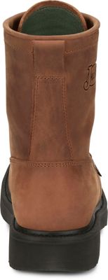 Image showing 5 th Justin Men's 8 in. Livestock Round Toe Lace-Up Boot