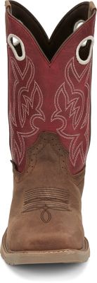 Image showing 3 th Justin Men's 11 in. All Around Square Pull-On Steel Toe Boots