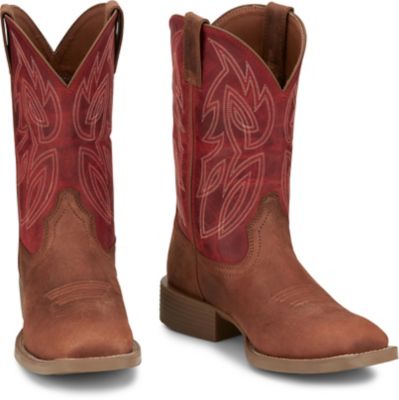 Image showing 6 th Justin Men's Canter Wide Square Toe Boots, 11 in.