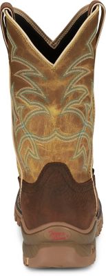 Tony Lama Men's 11 in. Roustabout Waterproof Square Steel Toe Pull-On Boot