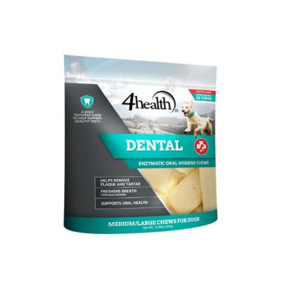 4health Dental Enzymatic Oral Hygiene Chews for Dogs