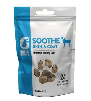 Green Gruff SOOTHE Skin and Coat Chews for Dogs, 24-Pack