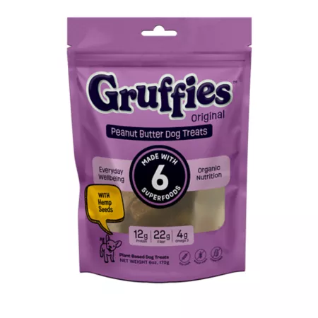 Gruffies Original Peanut Butter Dog Treat Dog Digestion Supplements