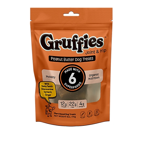 Gruffies Joint & Hip Peanut Butter Dog Treat