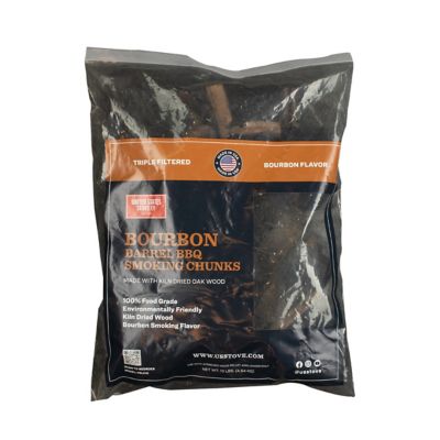 US Stove Bourbon Barrel Chunks -10lb Bag