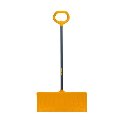 True Temper Poly Blade Snow Shovel Pusher with 38-inch Steel Handle and Versa Grip
