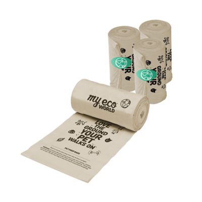 Image showing 7 th MyEcoWorld Pet Poop Bags, 6 Boxes of 4 Rolls - 24 Rolls/360 ct.