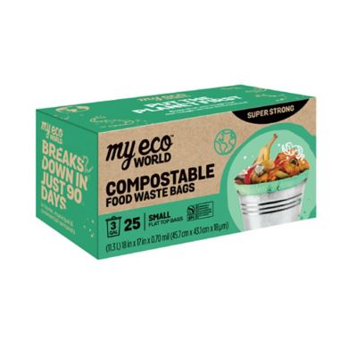 Image showing 5 th MyEcoWorld Small 3 gal. Food Waste Bags, 12 boxes of 25 bags - 300 ct.