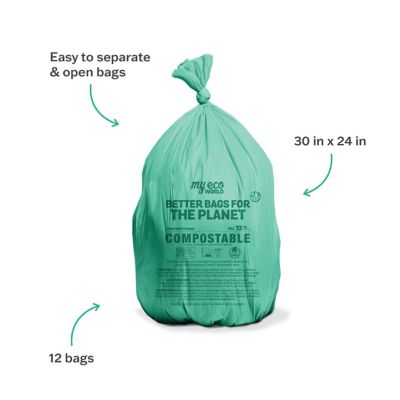 Image showing  Tall 13 gal. Food Waste Bags, 12 Boxes of 12 Bags - 144 ct.