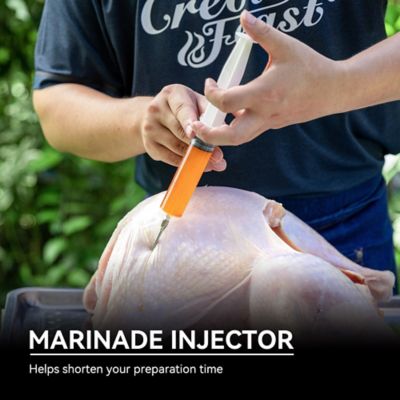 Image showing  30 qt. Propane Aluminum Turkey Fryer Steamer Set, 50,000 BTU, Ideal for Outdoor Cooking