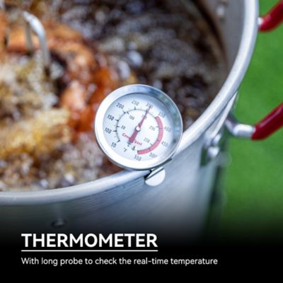 Image showing 5 th Creole Feast 30 qt. Propane Aluminum Turkey Fryer Steamer Set, 50,000 BTU, Ideal for Outdoor Cooking