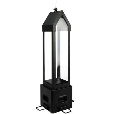 Squirrel Shield Square Lantern Bird Feeder, 3.1 qt. Capacity