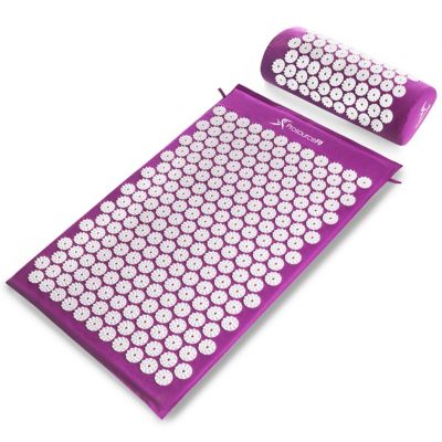 ProsourceFit Acupressure Mat and Pillow Set for Back Neck Pain Relief and Muscle Relaxation Pink at Tractor Supply Co