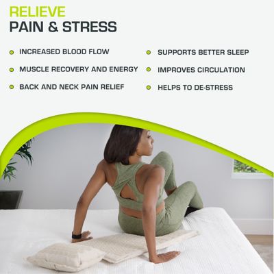 Image showing  Sand Dunes Ki Acupressure Mat and Pillow Set Back/Neck Pain Relief, Muscle Relaxation