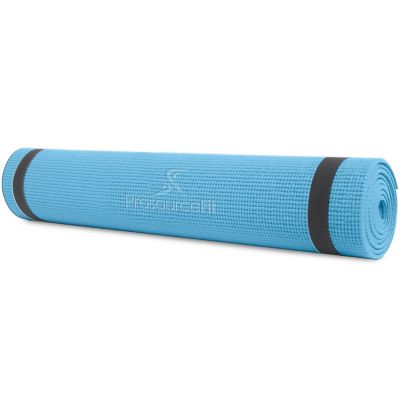 Image showing  72 in. x 24 in. x 0.25 in. Original Exercise Yoga Mat with Carrying Straps, Non Slip (12 sq. ft.), Aqua
