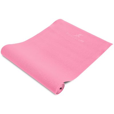 ProsourceFit 72 in. x 24 in. x 0.25 in. Original Exercise Yoga Mat with Carrying Straps, Non Slip (12 sq. ft.), Pink