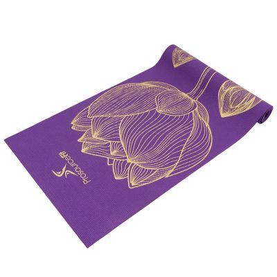 Image showing  72 in. L x 24 in. W x 3/16 in. T Inspired Design Print Yoga Mat Non Slip (12 sq. ft.), Floret