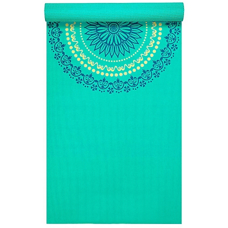 ProsourceFit 72 in. L x 24 in. W x 3/16 in. T Inspired Design Print Yoga Mat  Non Slip (12 sq. ft.), Floret at Tractor Supply Co.