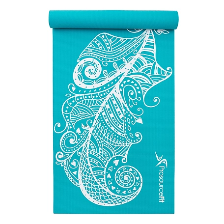 ProsourceFit 72 in. L x 24 in. W x 3/16 in. T Inspired Design Print Yoga Mat  Non Slip (12 sq. ft.), Floret at Tractor Supply Co.
