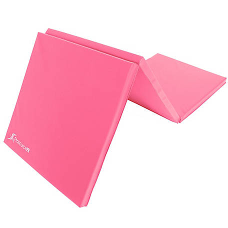 Tri-Fold Folding Thick Exercise Mat Grey 6 ft. x 4 ft. x 2 in. Vinyl and Foam Gymnastics Mat (Covers 24 sq. ft.) Tri-Fold Folding Thick Exercise Mat Grey 6 ft. x 4 ft. x 2 in. Vinyl and Foam Gymnastics Mat (Covers 24 sq. ft.)