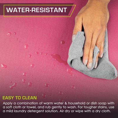 Image showing  Tri-Fold Folding Thick Exercise Mat 6 ft. x 2 ft. x 1.5 in. Vinyl and Foam Gymnastics Mat (Covers 12 S.F.), Purple