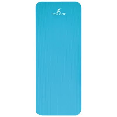 Image showing  71 in. L x 24 in. W x 1 in. T Extra Thick Yoga and Pilates Exercise Mat Non Slip, Aqua