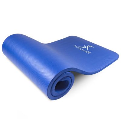 ProsourceFit 71 in. L x 24 in. W x 1 in. T Extra Thick Yoga and Pilates Exercise Mat Non Slip Blue at Tractor Supply Co