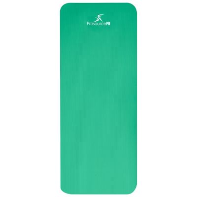 Image showing  71 in. L x 24 in. W x 1 in. T Extra Thick Yoga and Pilates Exercise Mat Non Slip, Green