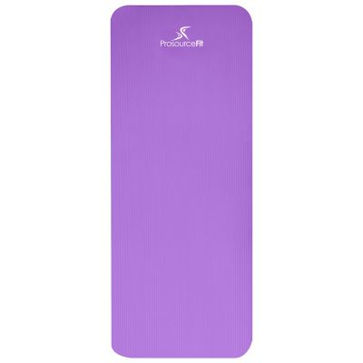 Image showing  71 in. L x 24 in. W x 1 in. T Extra Thick Yoga and Pilates Exercise Mat Non Slip, Purple