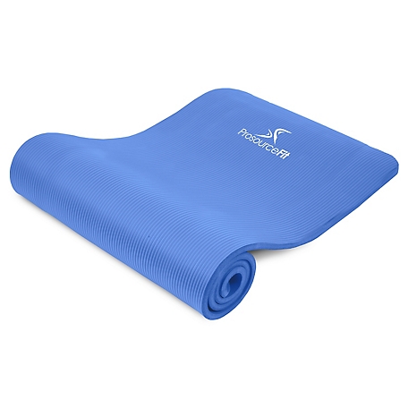ProsourceFit 71 in. L x 24 in. W x 0.5 in. T Thick Yoga and Pilates  Exercise Mat Non Slip, Blue at Tractor Supply Co.