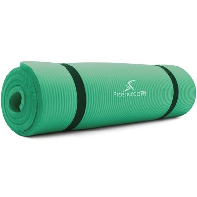 Image showing  71 in. L x 24 in. W x 0.5 in. T Thick Yoga and Pilates Exercise Mat Non Slip, Green