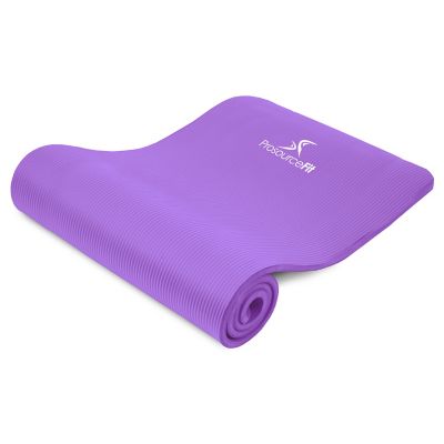 ProsourceFit 71 in. L x 24 in. W x 0.5 in. T Thick Yoga and Pilates Exercise Mat Non Slip, Purple