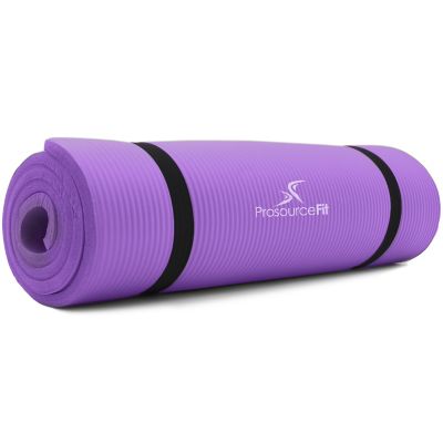 Image showing  71 in. L x 24 in. W x 0.5 in. T Thick Yoga and Pilates Exercise Mat Non Slip, Purple