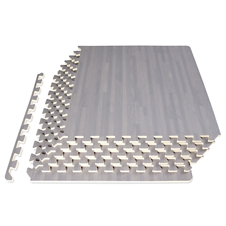 ProsourceFit 24 in. x 24 in. x 0.5 in. EVA Foam Interlocking Floor Tiles (24 S.F.) (6-Pack), Slate Grey