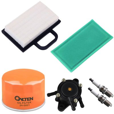 OakTen Air Filter Oil Filter Spark Plug Fuel Pump Pack with Briggs & Stratton, 90-250002