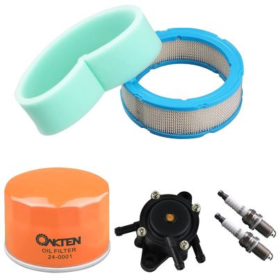 OakTen Air Filter Oil Filter Spark Plug Fuel Pump Pack with Briggs & Stratton, 90-250003