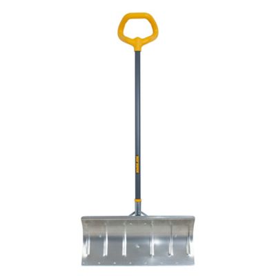 True Temper Aluminum Snow Shovel with 20-inch Handle and VersaGrip