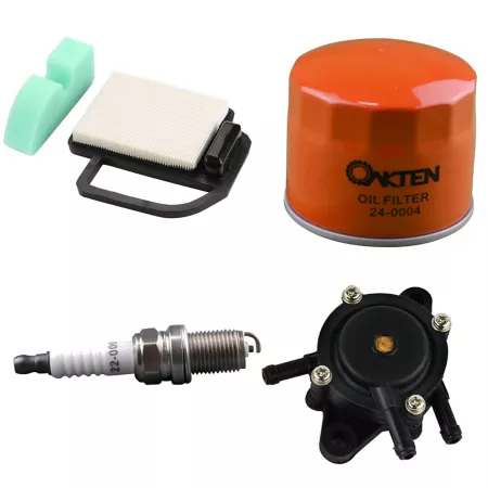 OakTen Air Filter Oil Filter Spark Plug Fuel Pump Pack with 20 083 02-S 12 050 01-S 24 393 16-S for Kohler SV470 SV530 Mower Engines & Parts