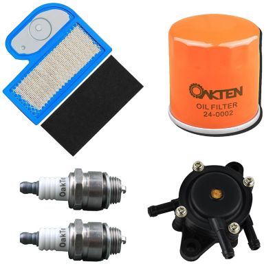 OakTen Air Filter Oil Filter Spark Plug Fuel Pump Pack with 11013-7002 49065-2078, 49065-2071 for Kawasaki FH451V, FH500V