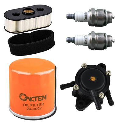 OakTen Air Filter Oil Filter Spark Plug Fuel Pump Pack with Kawasaki 11013-7026 11013-7031 49065-2001 for Kawasaki FH381V-S20