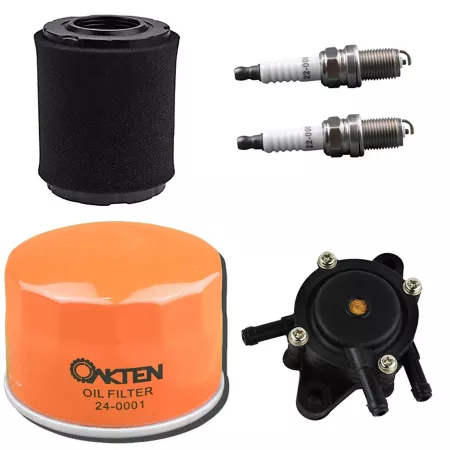 OakTen Air Filter Oil Filter Fuel Pump Spark Plug Pack with Briggs & Stratton 590825 591334 492056 492932 594264 808656 691043 Mower Engines & Parts