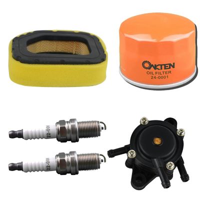 OakTen Air Filter Oil Filter Spark Plug Fuel Pump Pack with 32 083 03-S, 28 050 01-S, 24 393 16-S for Kohler SV710 SV715 SV720