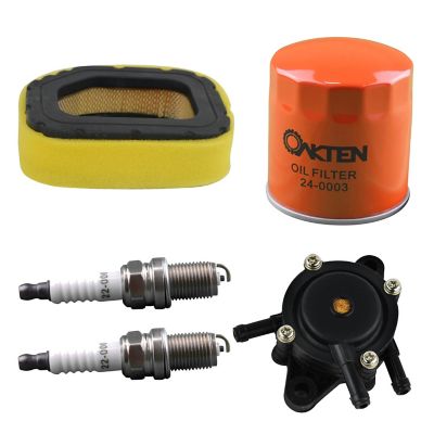 OakTen Air Filter Oil Filter Spark Plug Fuel Pump Pack with 32 083 03-S, 52 050 02-S, 24 393 16-S for Kohler SV710, SV715